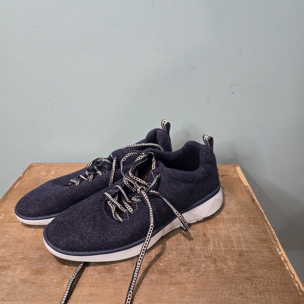 Pendleton Blue Rainbow Wool Men's Sneakers Size 6.5 Vibram Sole